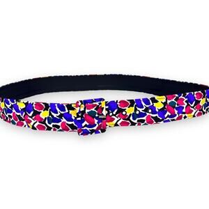 Colorful vintage fabric belt length 42in